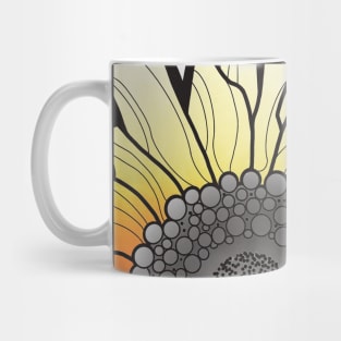 bold style sunflower closeup Mug